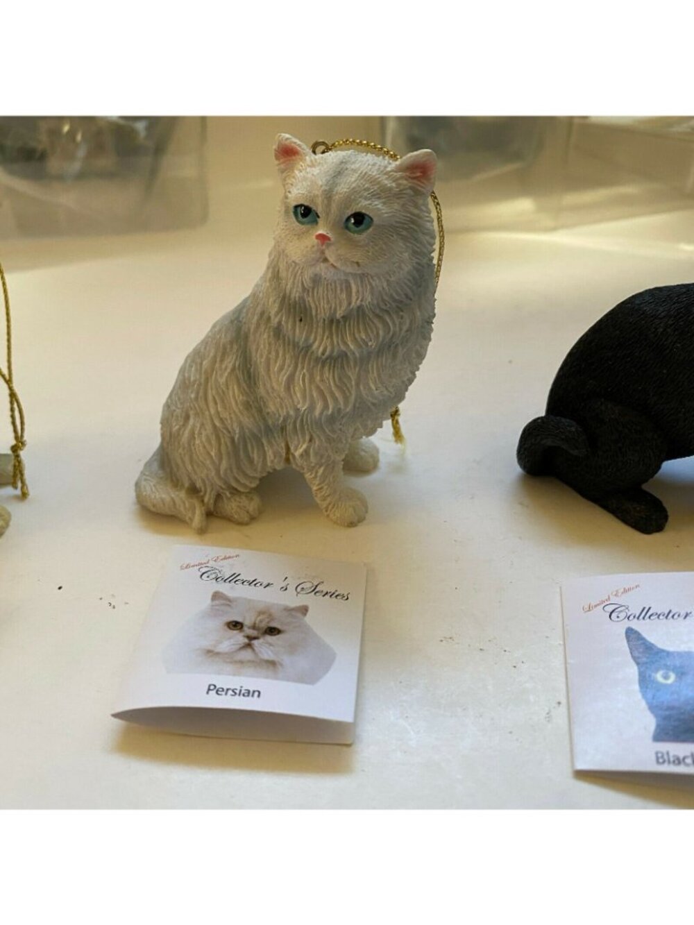 Limited Edition Collector's Series Cat Ornaments Lot of 3 Tiger Striped, Persian - Picture 6 of 9
